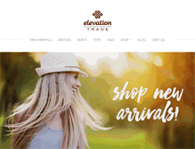 Tablet Screenshot of elevationtrade.com